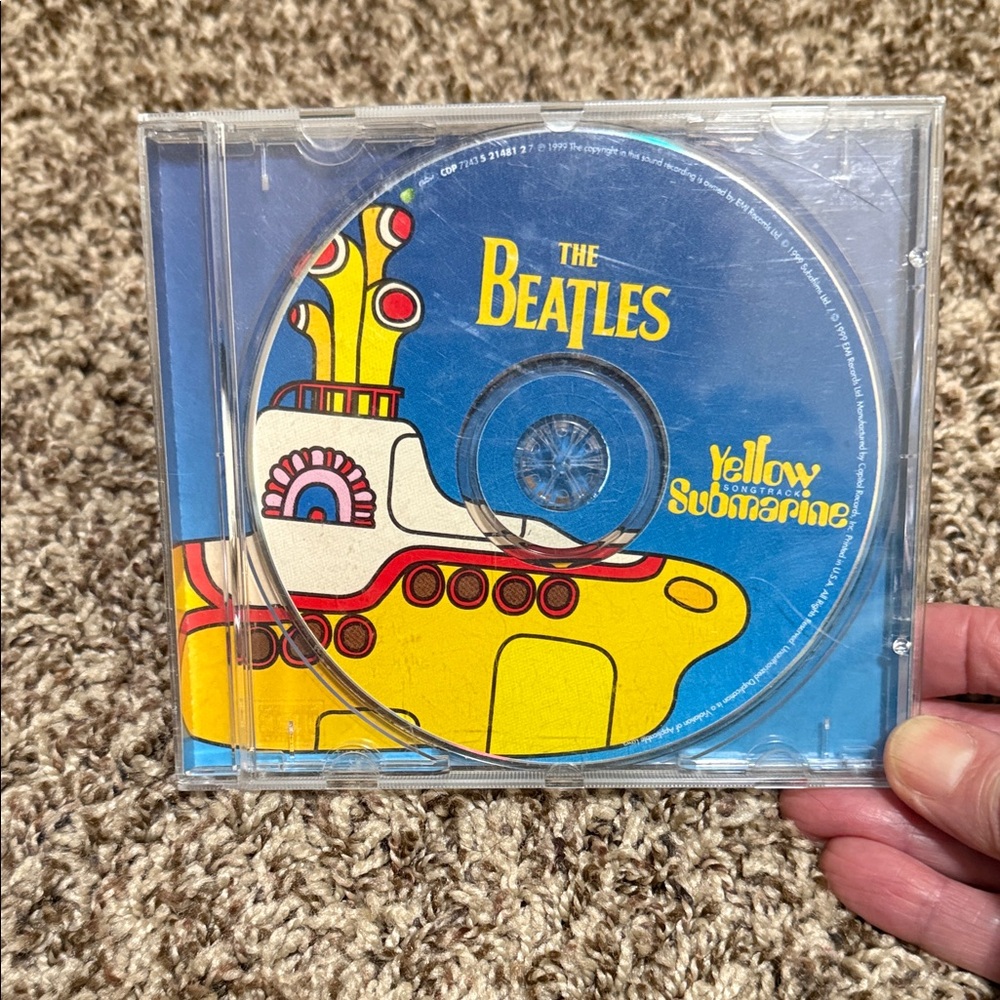 The Beatles Yellow and Blue CD Cover